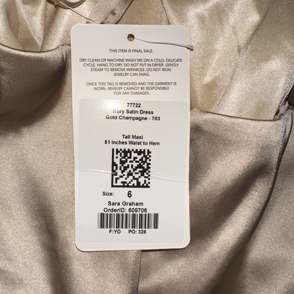 Revelry Rory Satin Dress - Picture 3 of 3